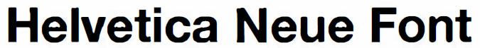 Helvetica Neue